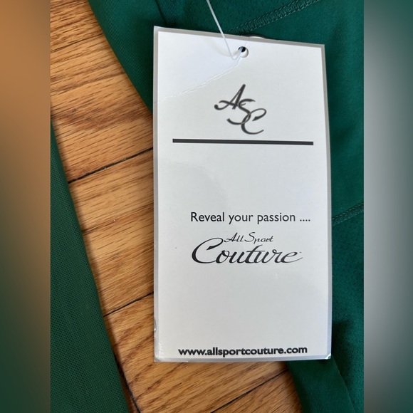 New York Jets Women’s Green Halter Top w/ Sheer Sleeves - Size L - NWT - Picture 8 of 9